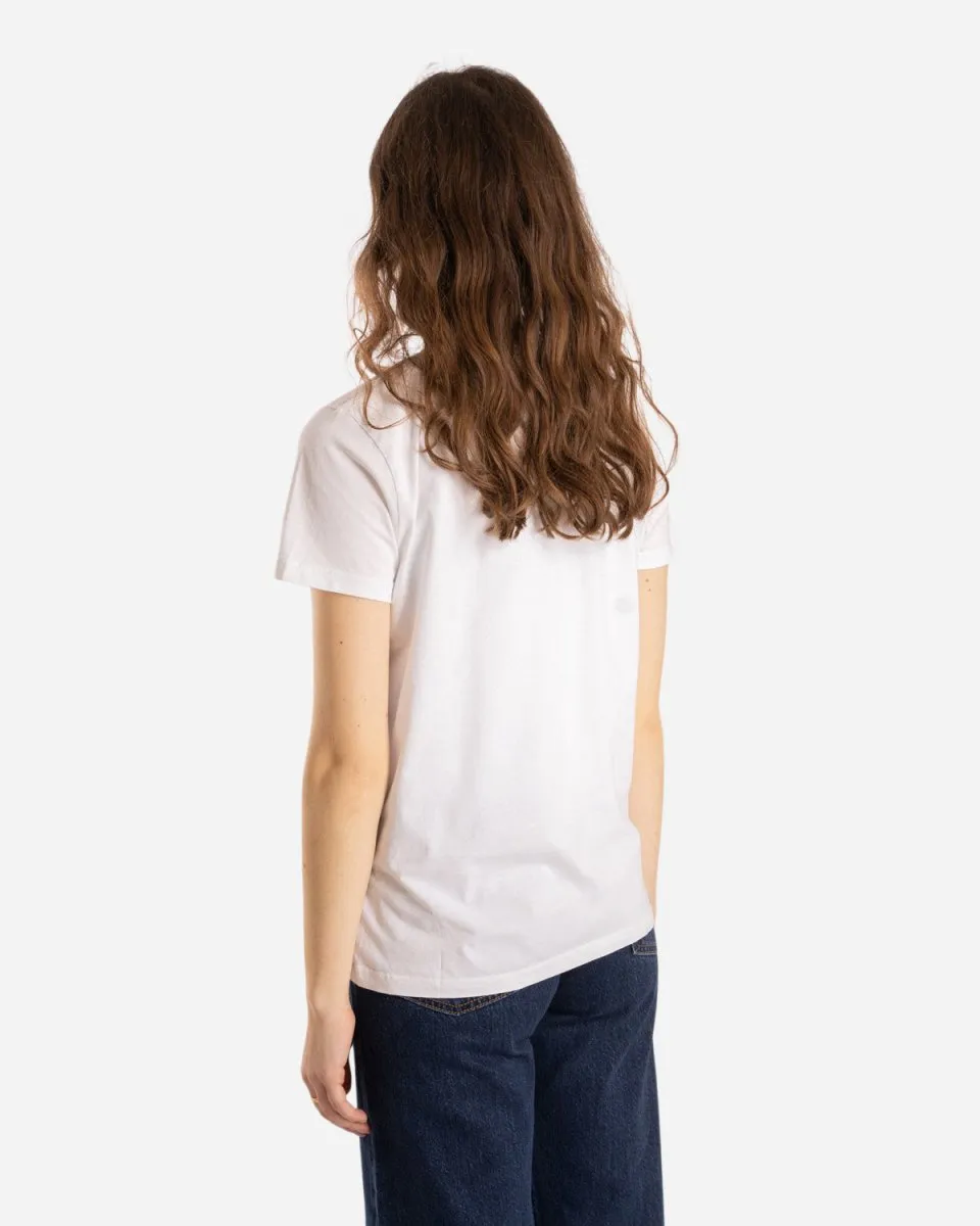 Lulu Tee - White/Navy/Ocean