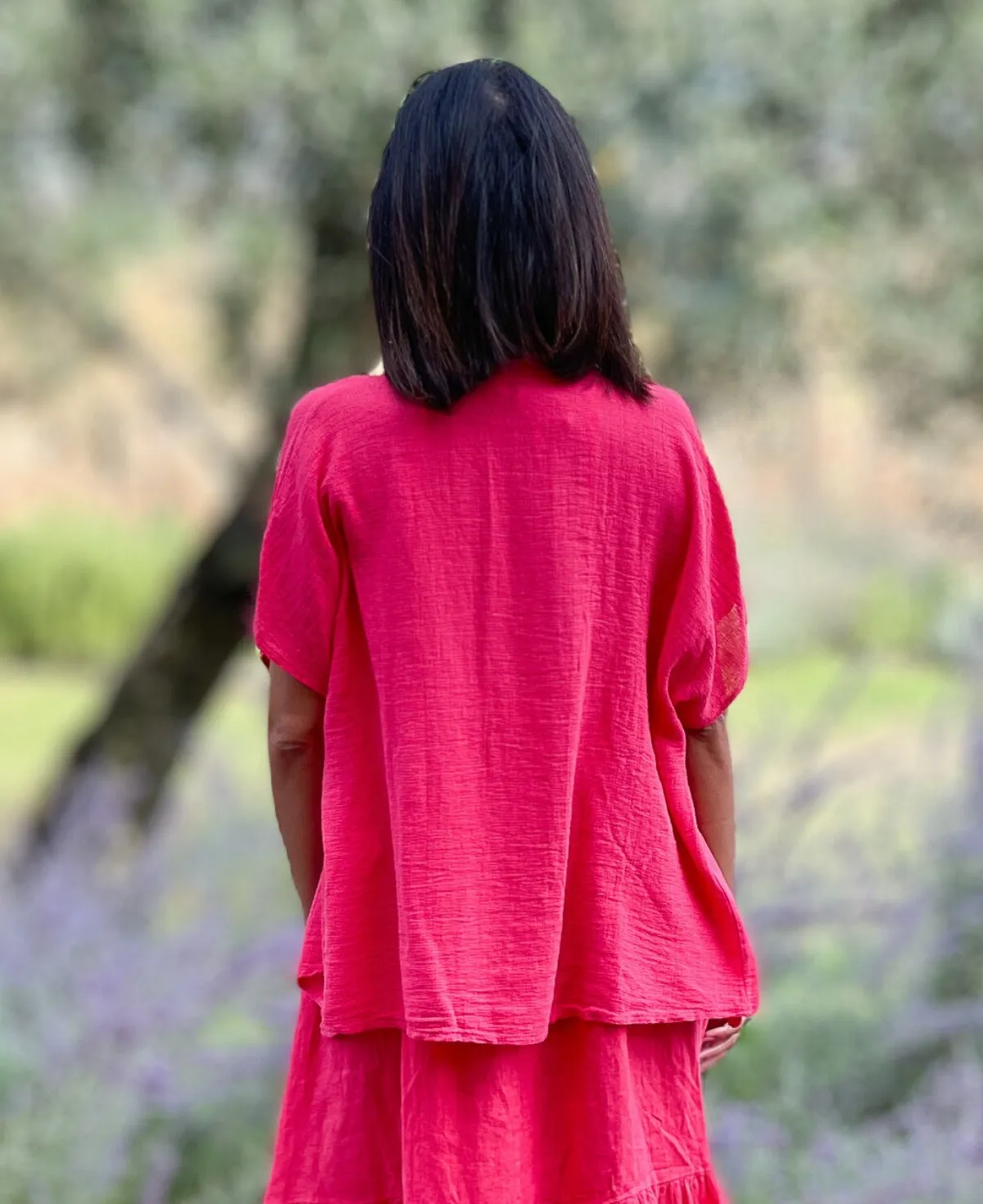 Mae Linen Mesh Kimono
