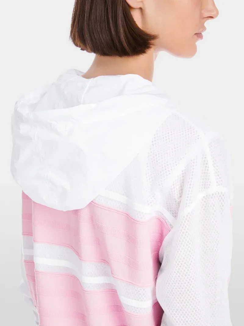 Marc Cain Pink & White Knitted In Germany Cardigan