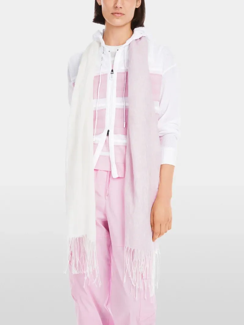 Marc Cain Pink & White Knitted In Germany Cardigan