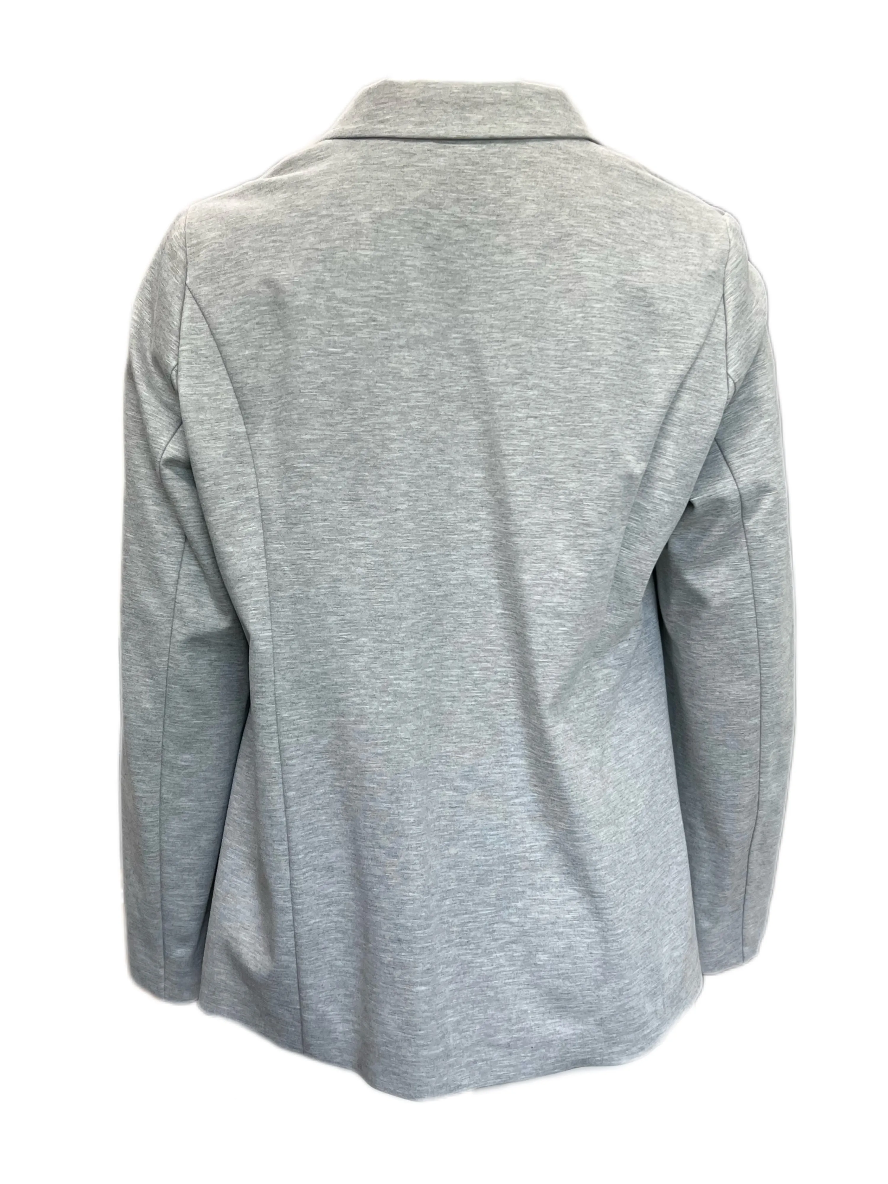 MARINA RINALDI Women's Gray Melange Obrizzo Jersey Jacket $420 NWT