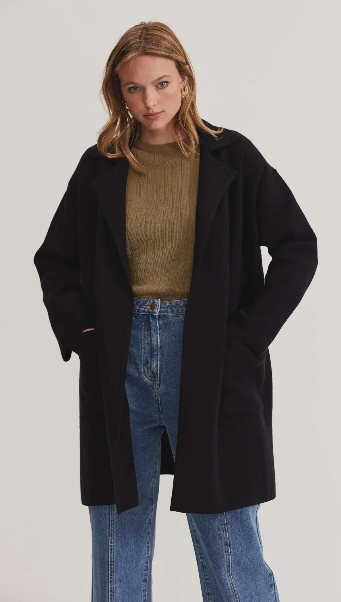 Marlowe Coatigan Black