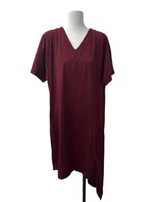 Maroon Red Wide Boxy Dress