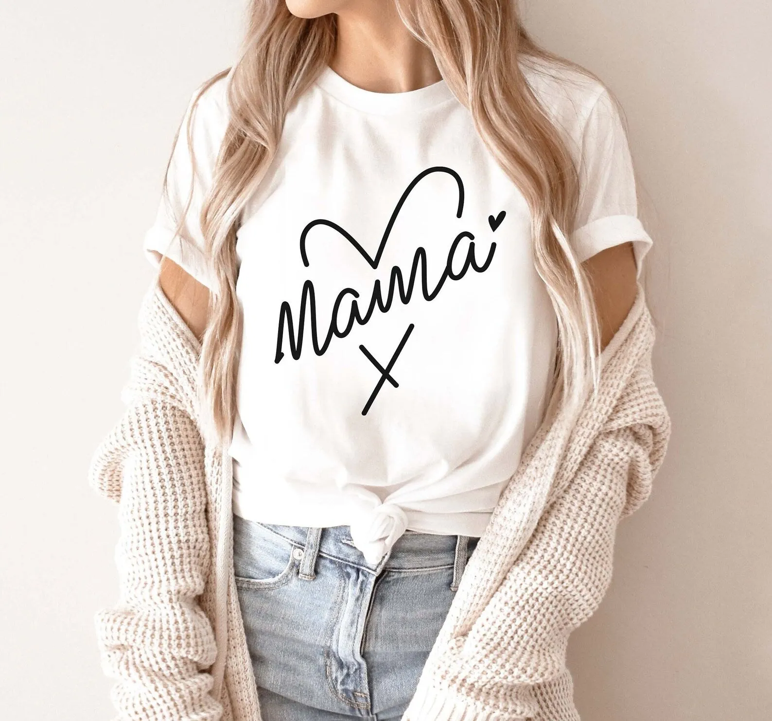 Matching Mama & Mini Heart T-shirts