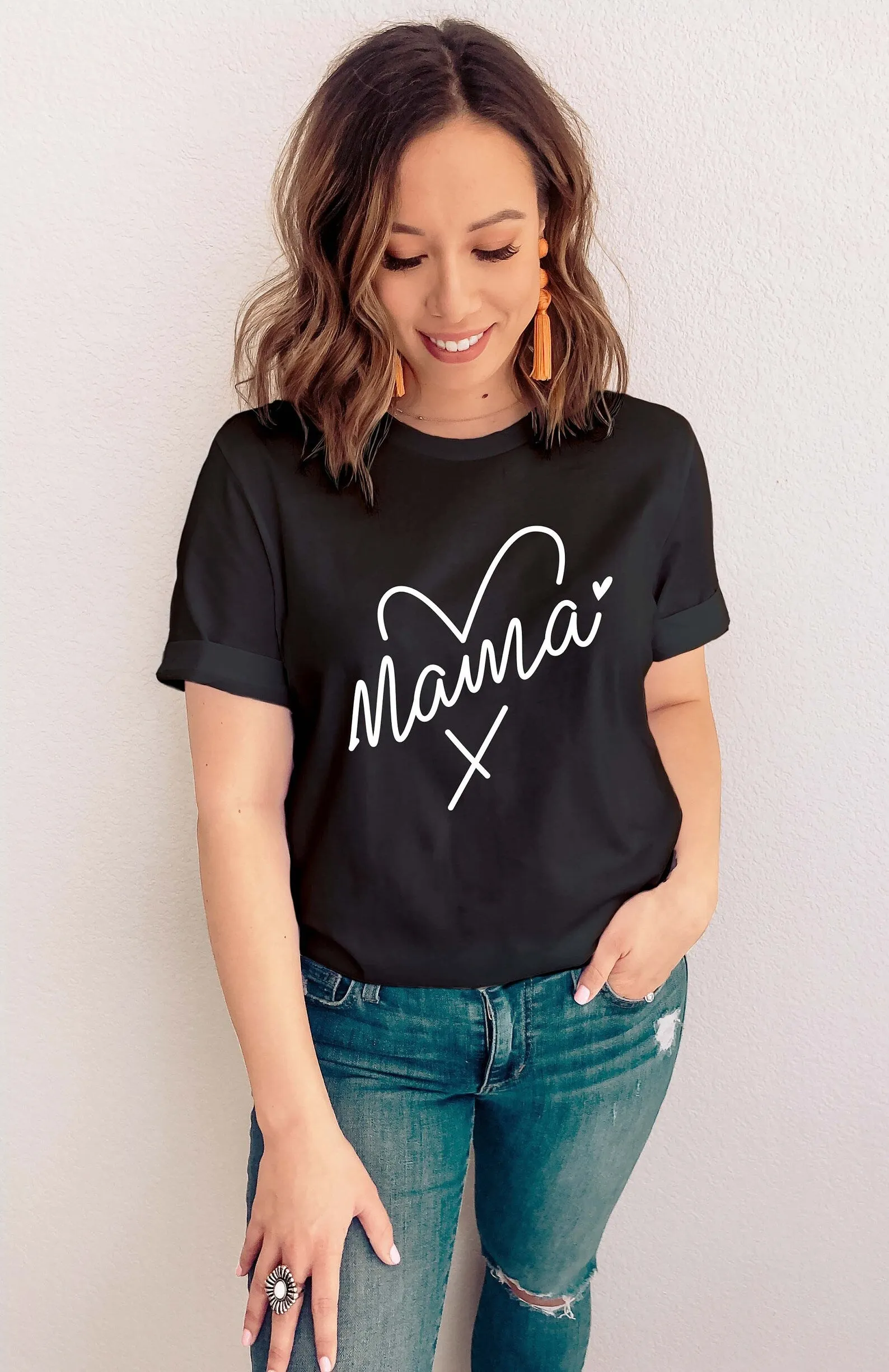 Matching Mama & Mini Heart T-shirts