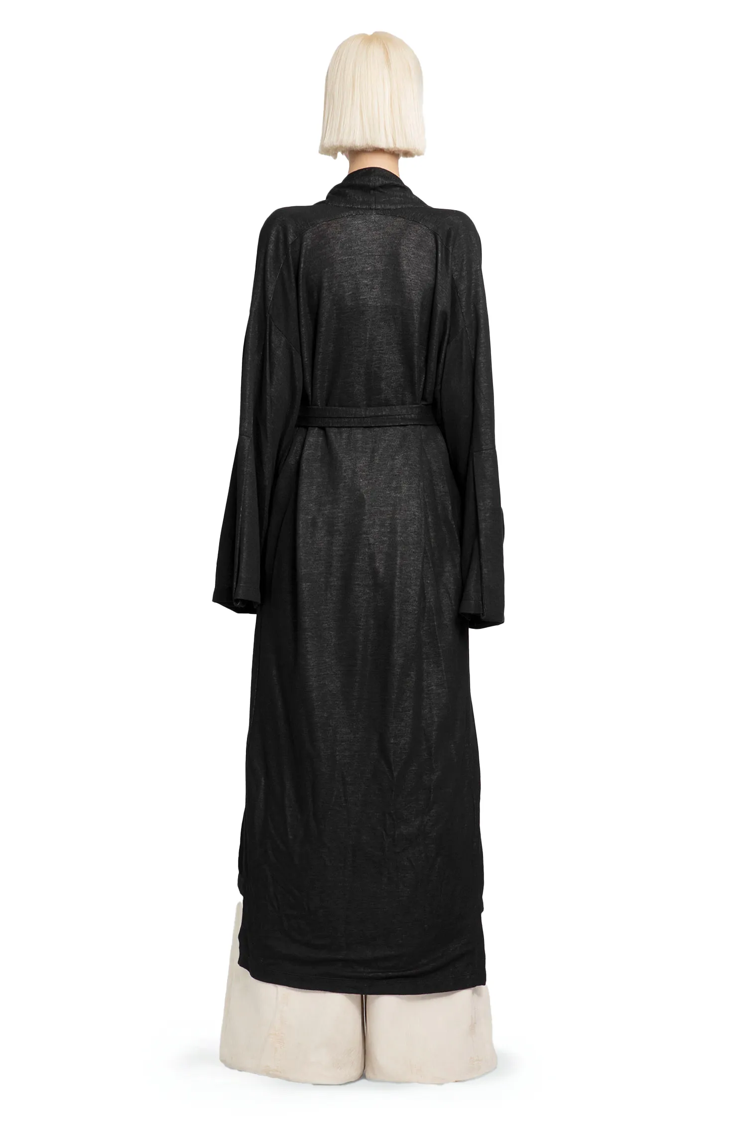 Maxi Panels Robe in Black and Silver