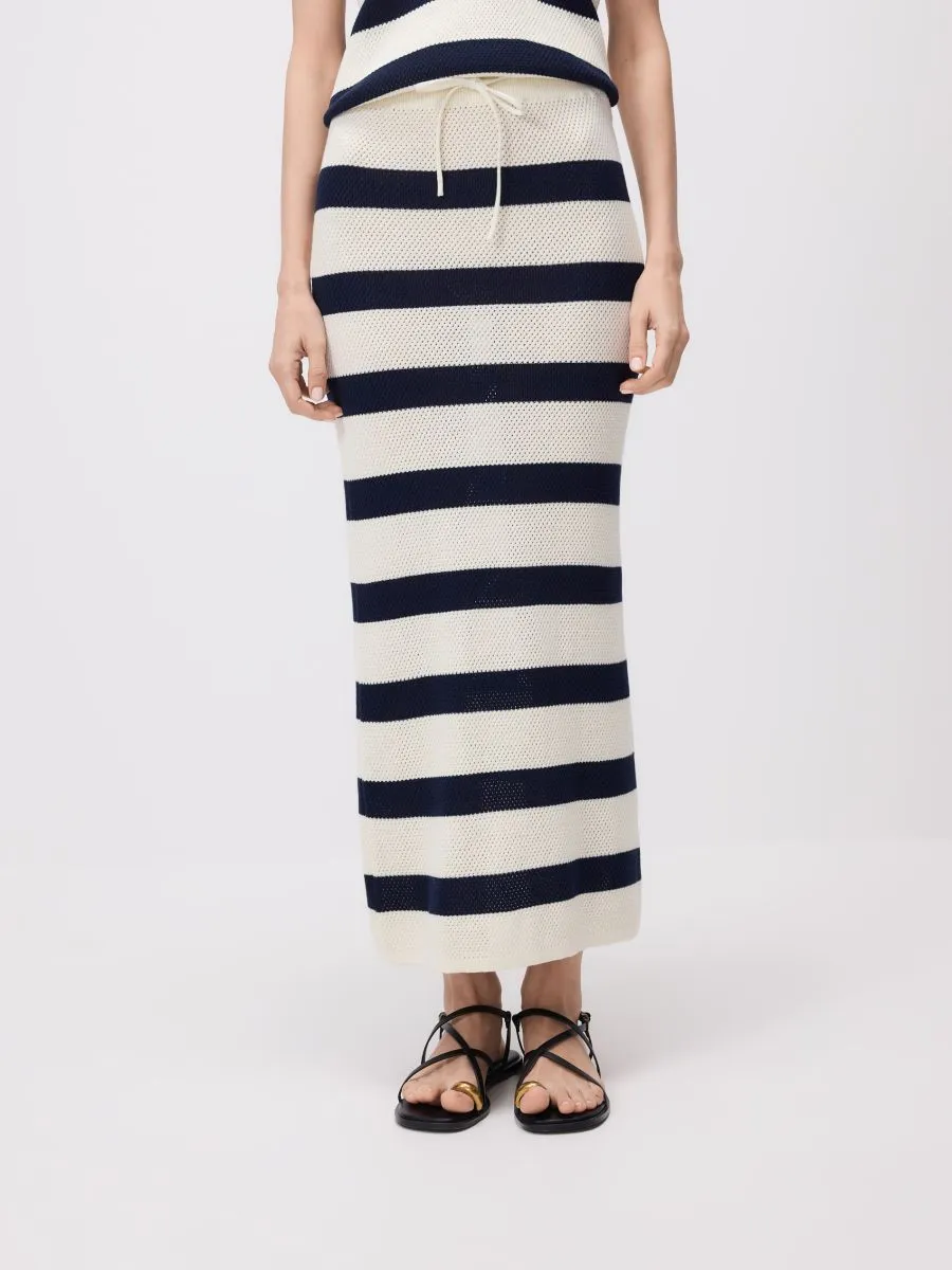 Maxi skirt with tie detail