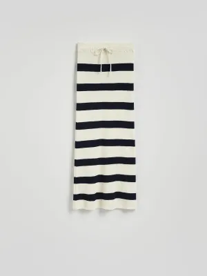 Maxi skirt with tie detail