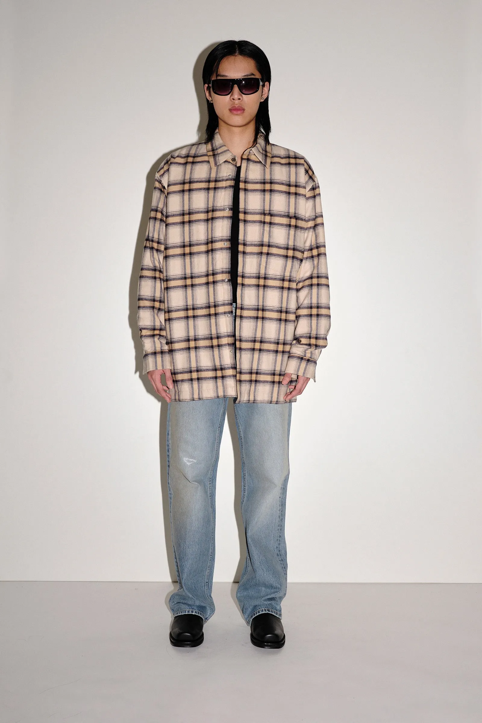 Maza Long Check - Camel Check