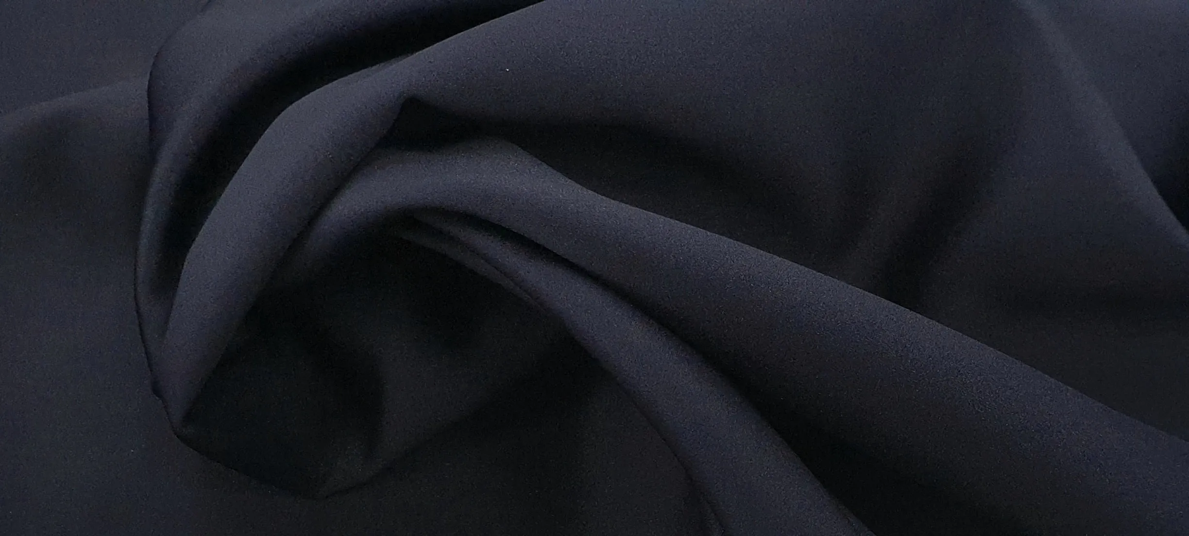 Medium Weight Delustered Satin Dark Navy