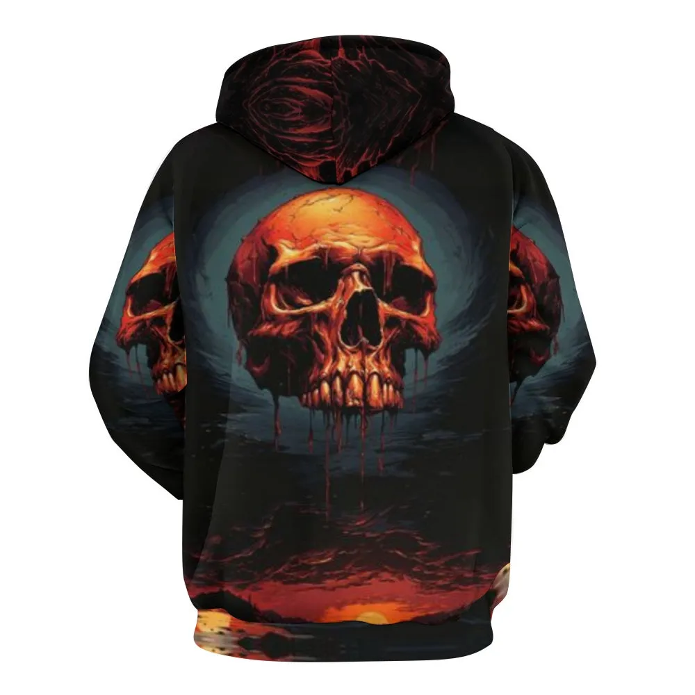 Mens Halloween Horror Skull 3D Print Hoodies