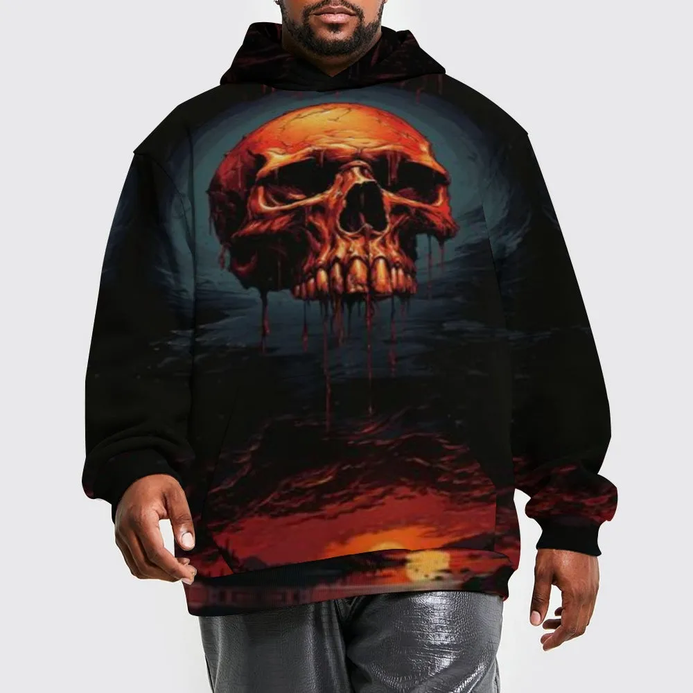Mens Halloween Horror Skull 3D Print Hoodies