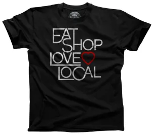Men's Love Shop Eat Local T-Shirt