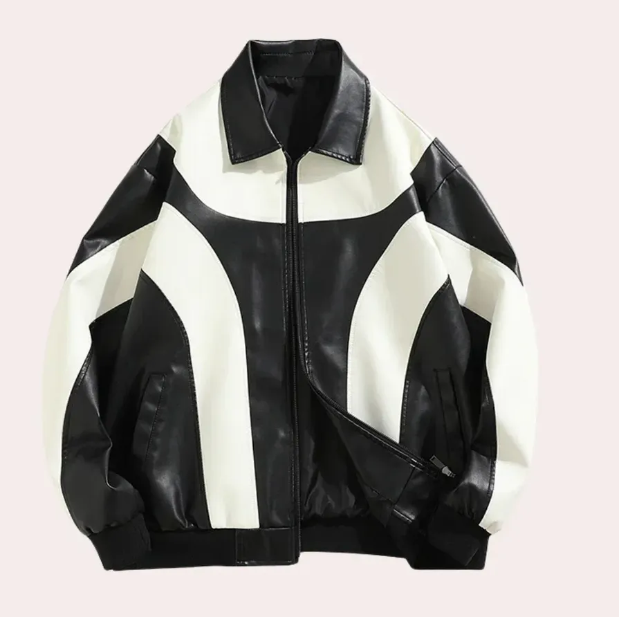 Men's modern zipped jacket