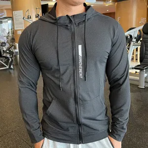 Men's Quick Dry Sports Hoodies: Versatile Fitness Jackets for Outdoor Workouts and Casual Wear
