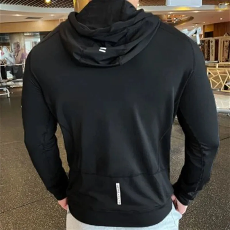 Men's Quick Dry Sports Hoodies: Versatile Fitness Jackets for Outdoor Workouts and Casual Wear