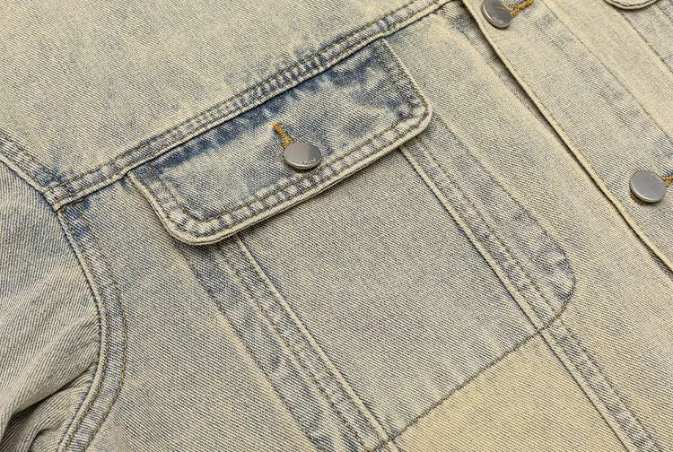 Men’s Relaxed-Fit Trucker Jacket with Flap Pocket
