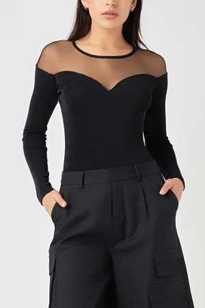 Mesh & Solid Body Suit (2 Color Ways)