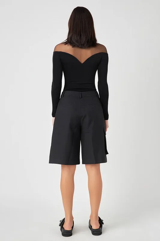 Mesh & Solid Body Suit (2 Color Ways)