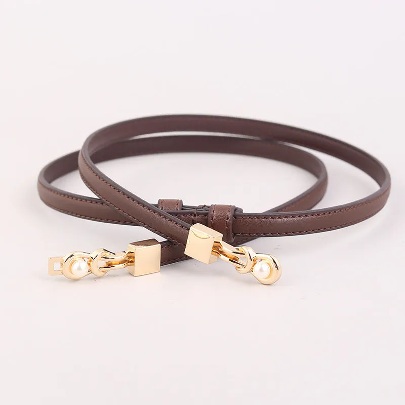 Mia Thin Leather Belt
