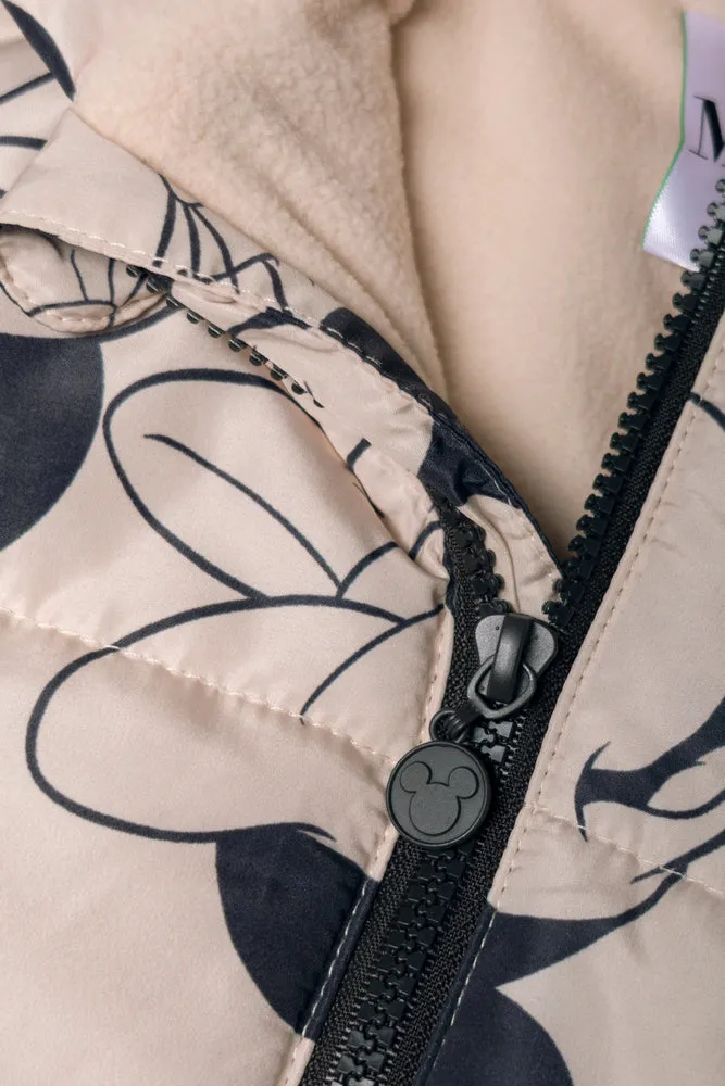 Minnie Mouse Puffer Jacket Natural