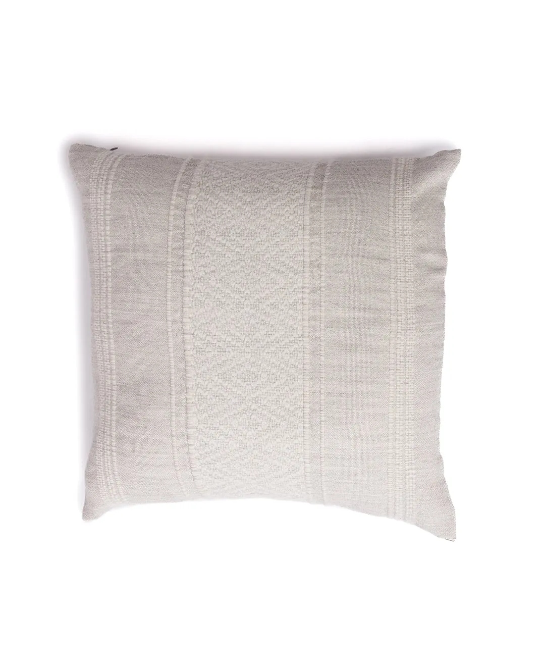 Miska Collection - Handloomed Alpaca Pillow - Gray & Ivory Cloudhaven