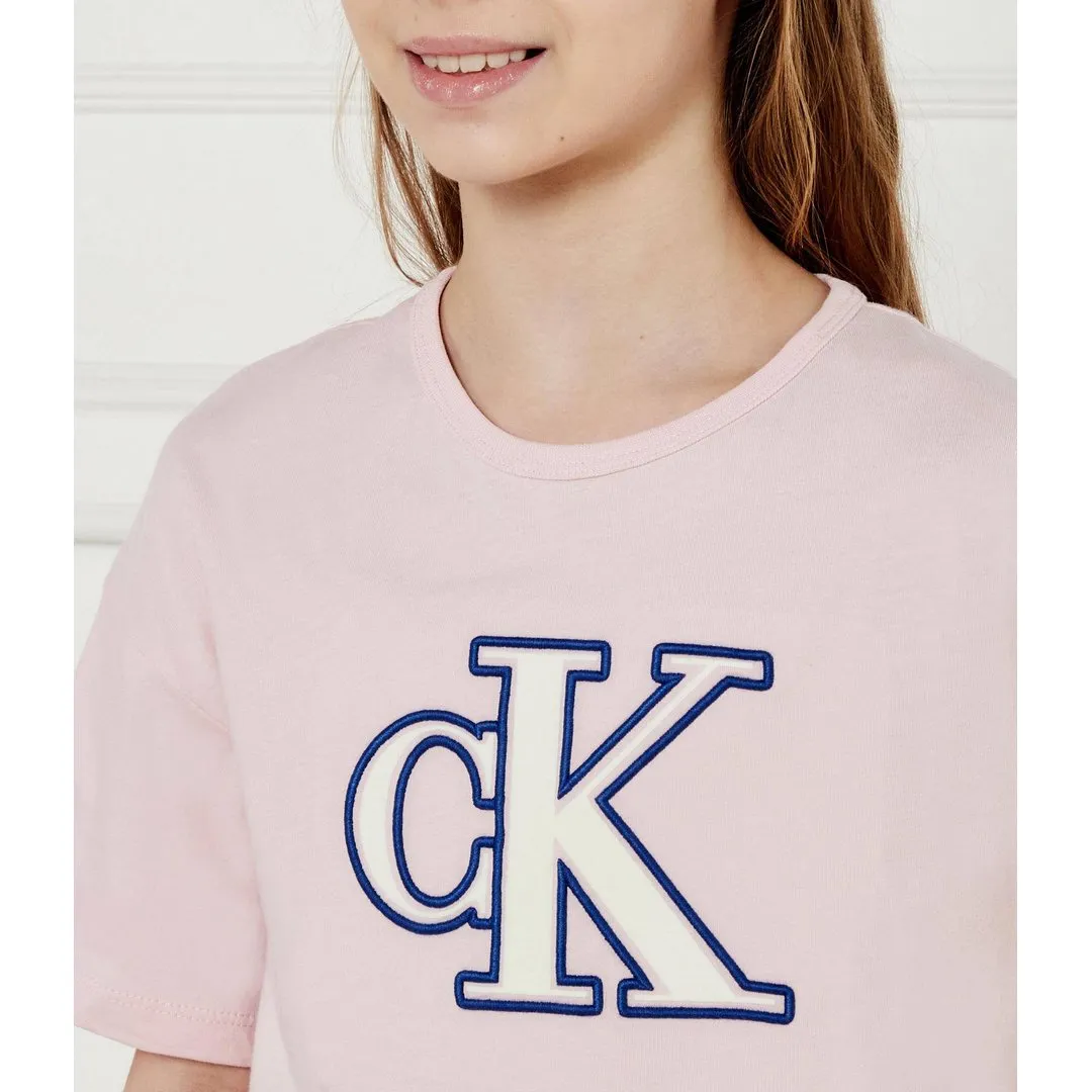 Monogram Flock Boxy Ss T-Shirt