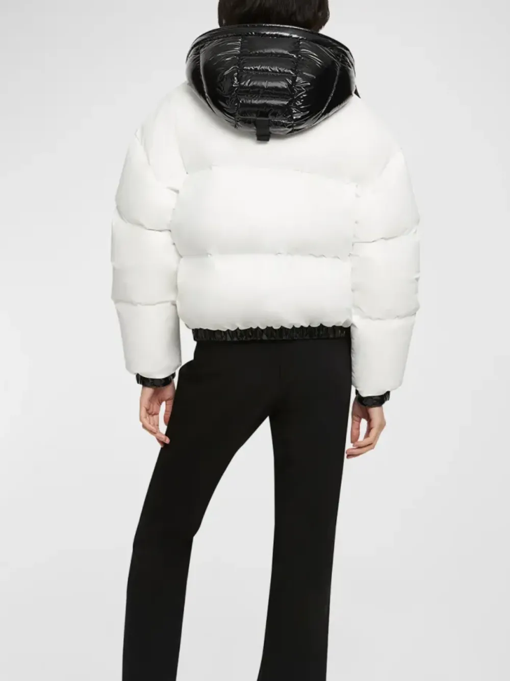 Moose Knuckles Macpeth Crop Puffer Jacket Milky Way