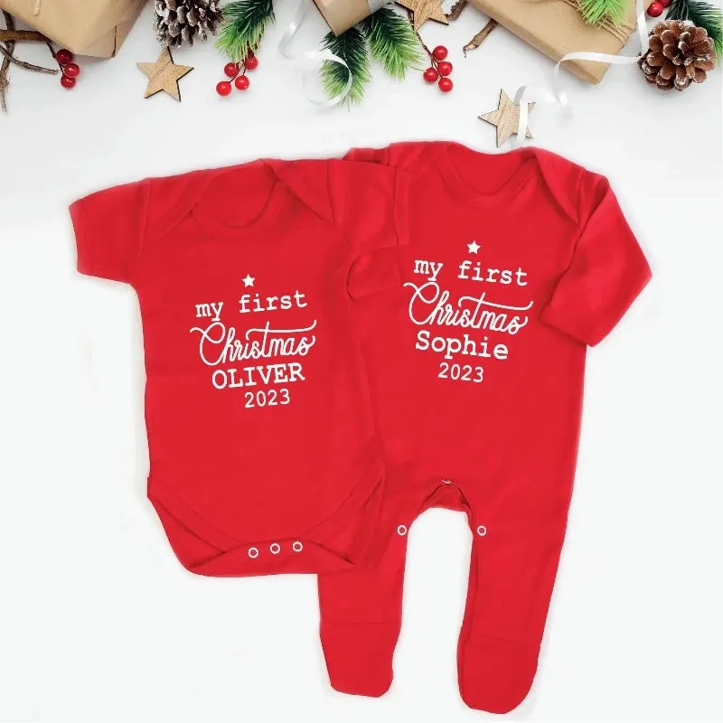 My first Christmas as Mummy My First Christmas As Daddy Matching Family T-shirts