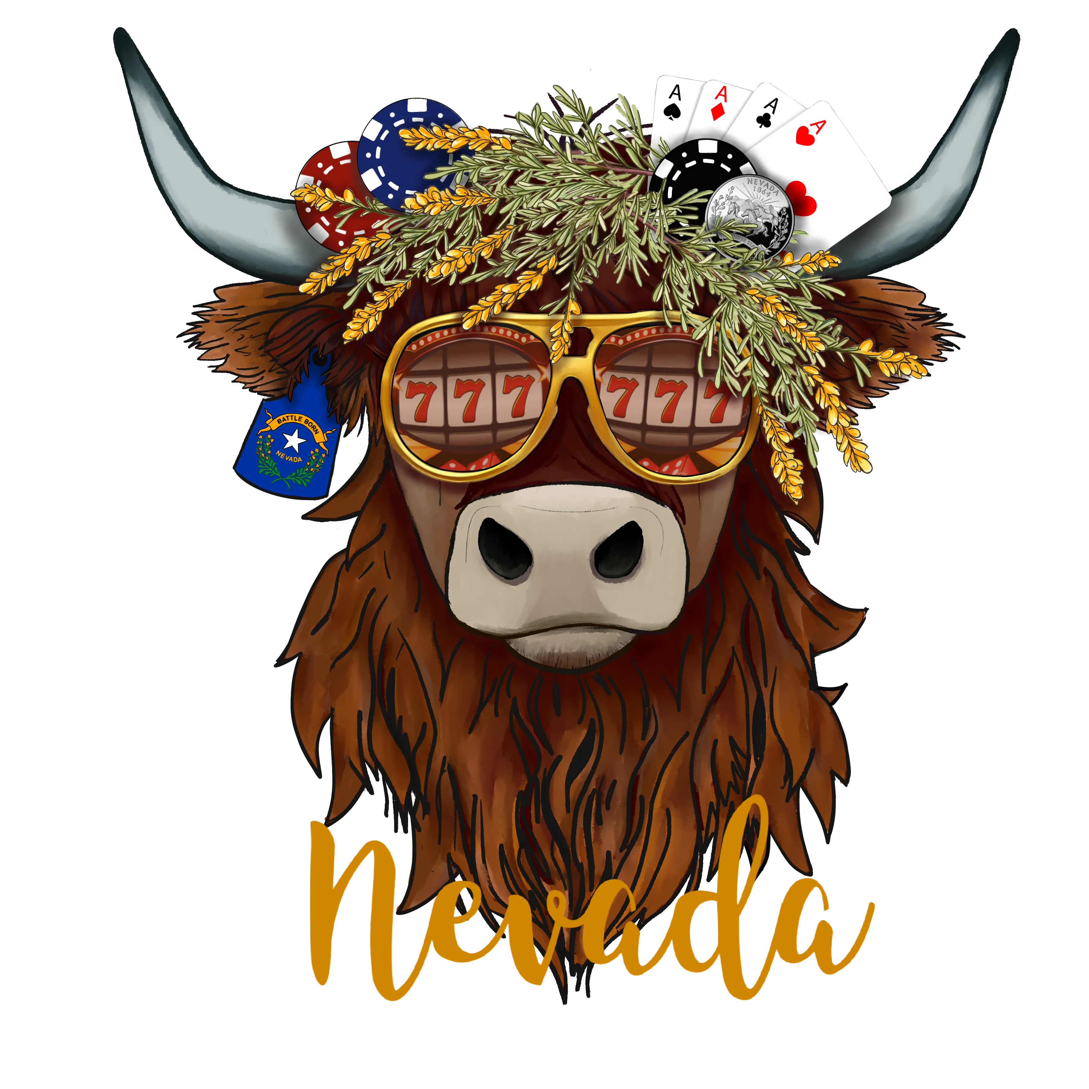 Nevada State Coo Women's V-Neck T-Shirt