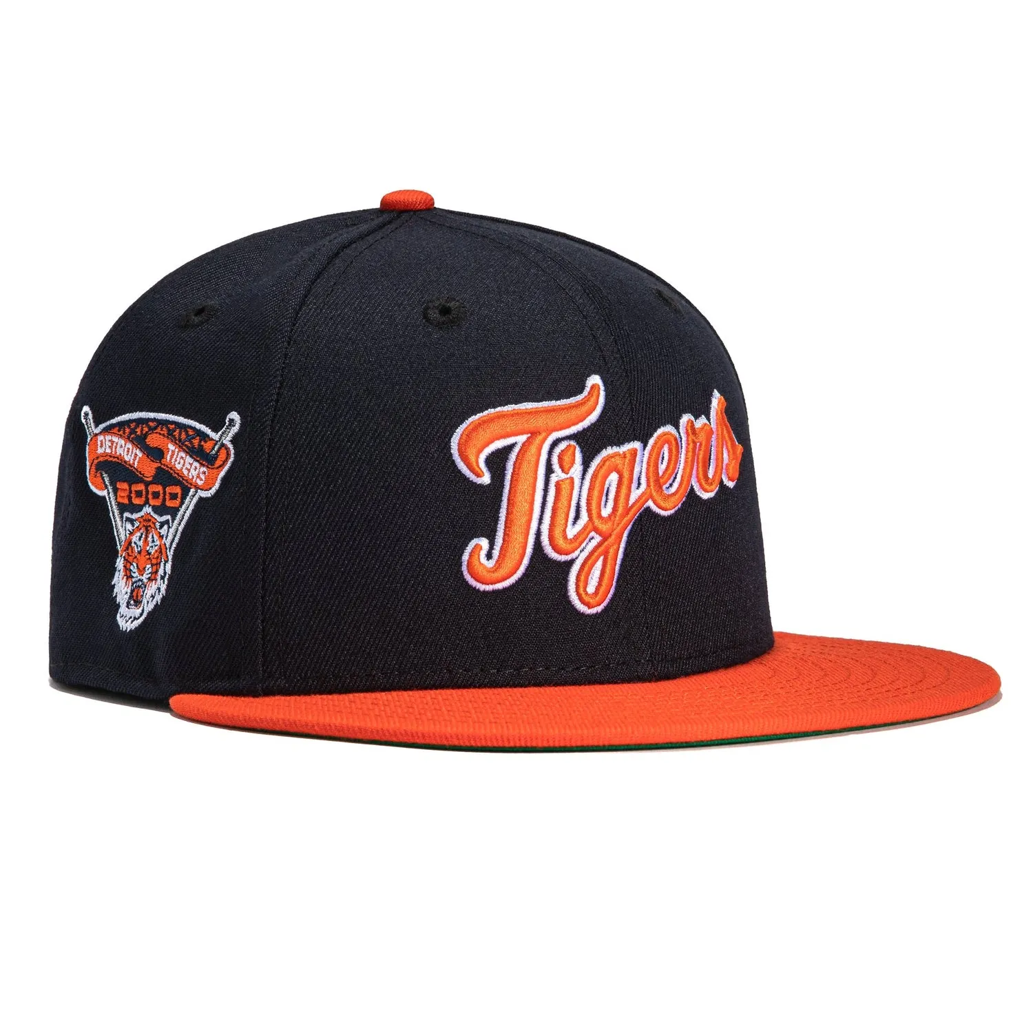 New Era 59Fifty Detroit Tigers 2000 Inaugural Patch Jersey Hat - Navy, Orange