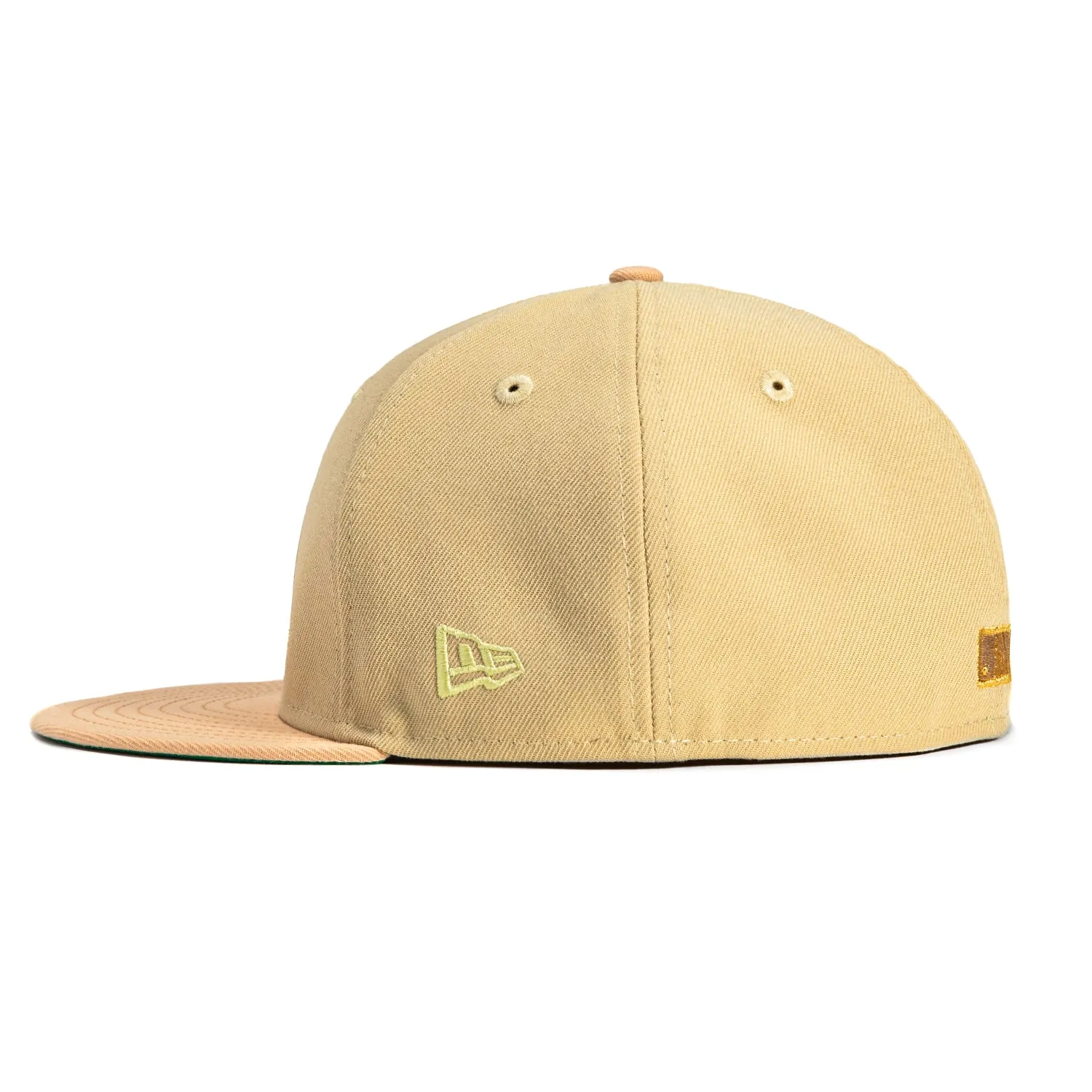 New Era 59Fifty San Francisco Giants 60th Anniversary Patch Script Hat - Tan, Peach, Metallic Gold