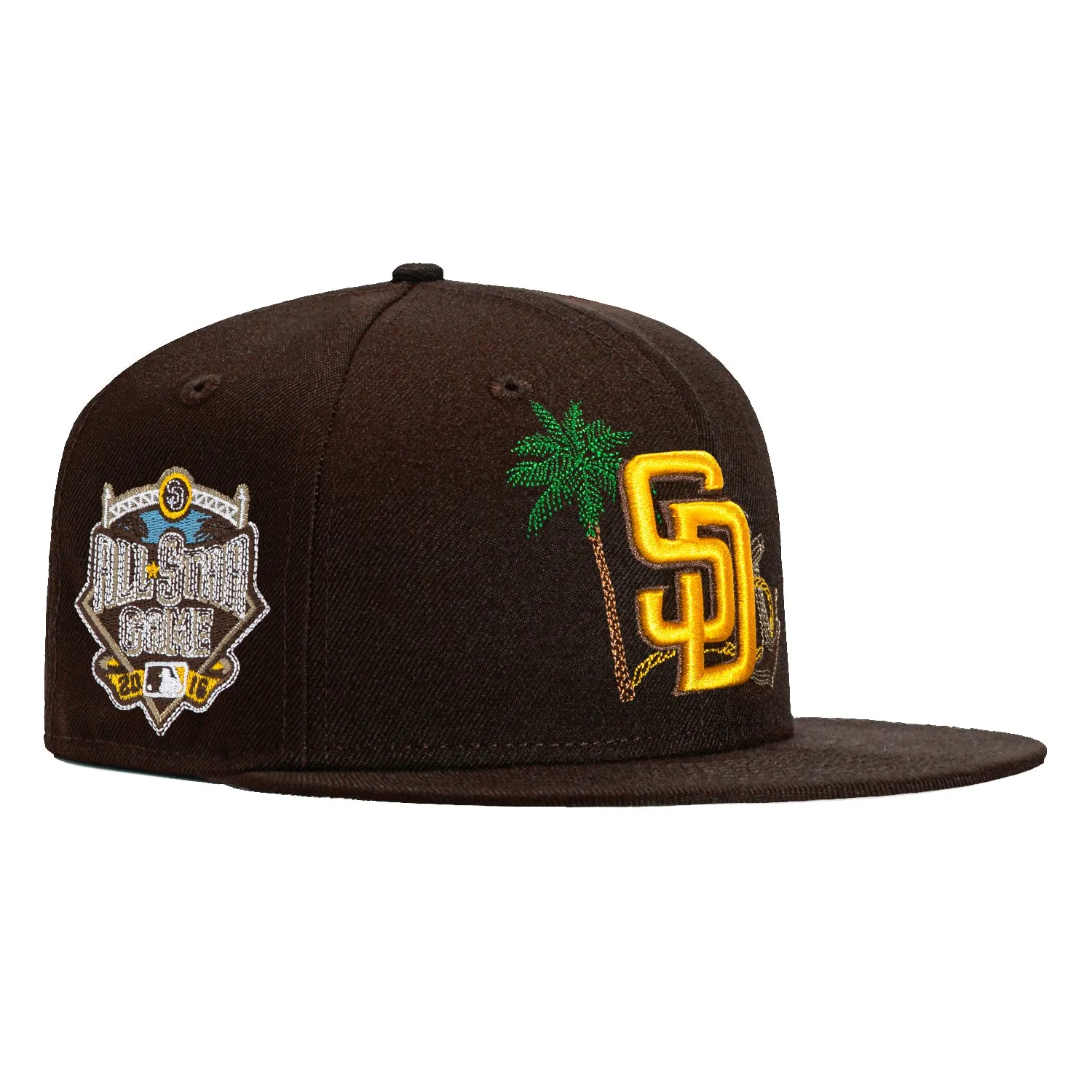New Era 59Fifty State Stitch San Diego Padres 2016 All Star Game Patch Hat - Brown