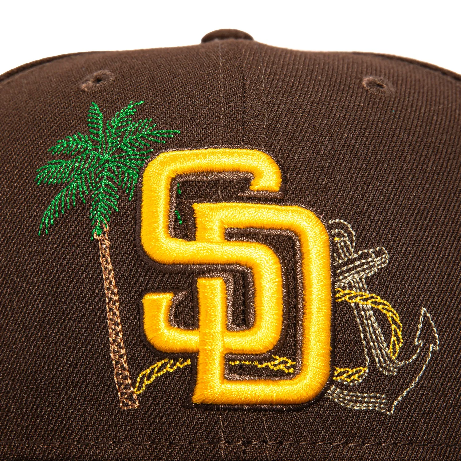 New Era 59Fifty State Stitch San Diego Padres 2016 All Star Game Patch Hat - Brown