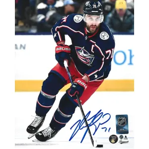 Nick Foligno Autographed Columbus Blue Jackets 8X10 Photo