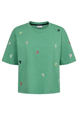 Numirello Boxy T-shirt Green Spruce