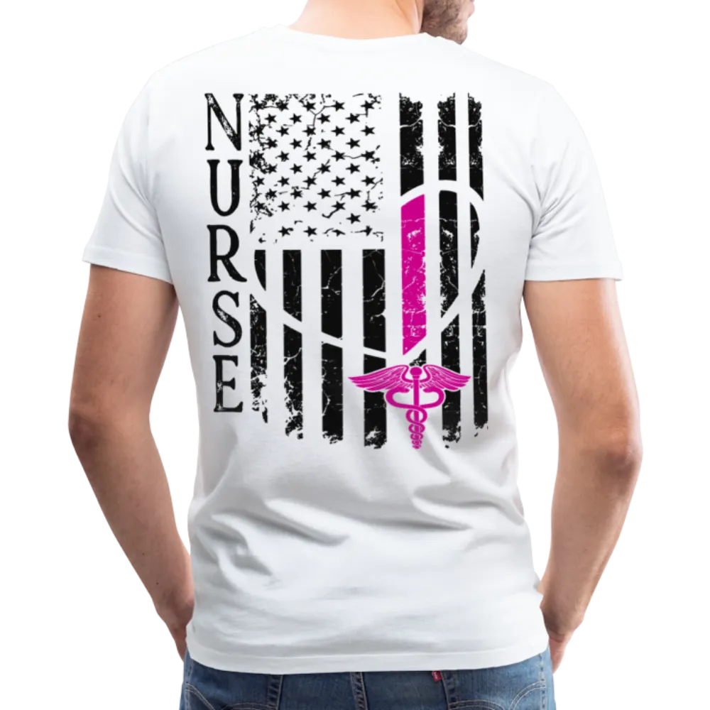 Nurse Flag Men's Premium T-Shirt (CK1213) Updated 