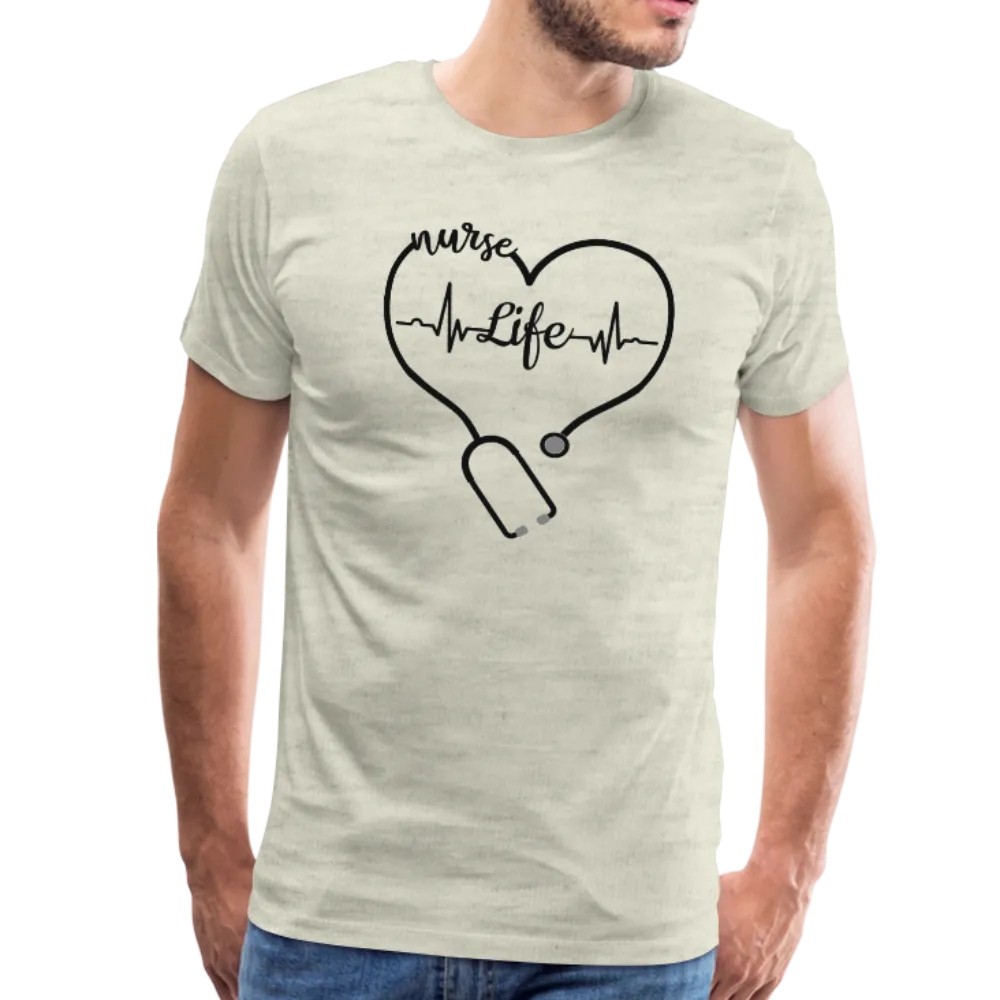 Nurse Life Stethoscope Men's Premium T-Shirt (CK1270)