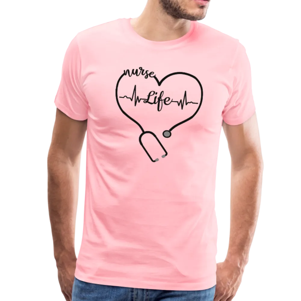 Nurse Life Stethoscope Men's Premium T-Shirt (CK1270)