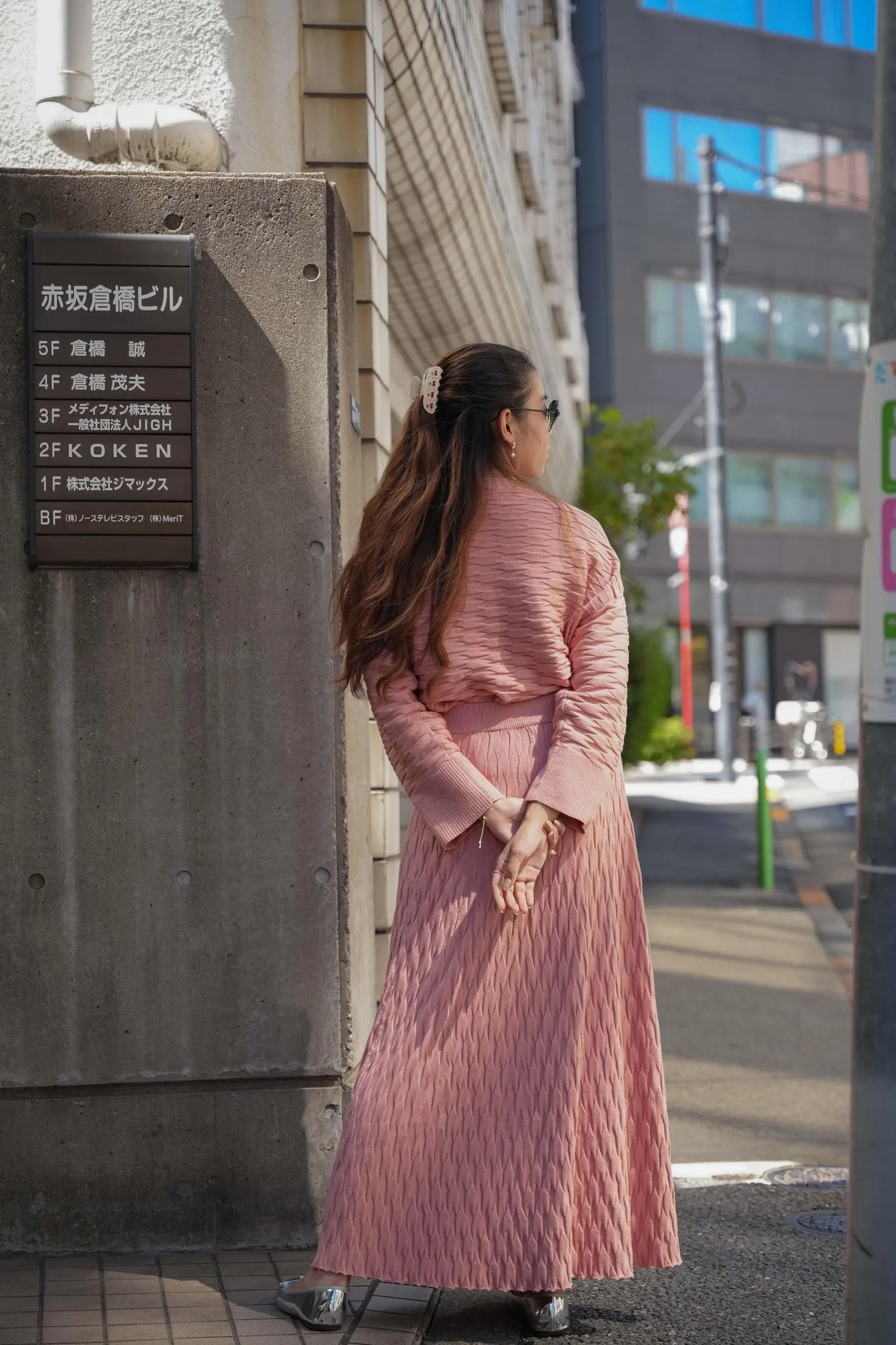NUVOLA KNIT SKIRT IN SAKURA