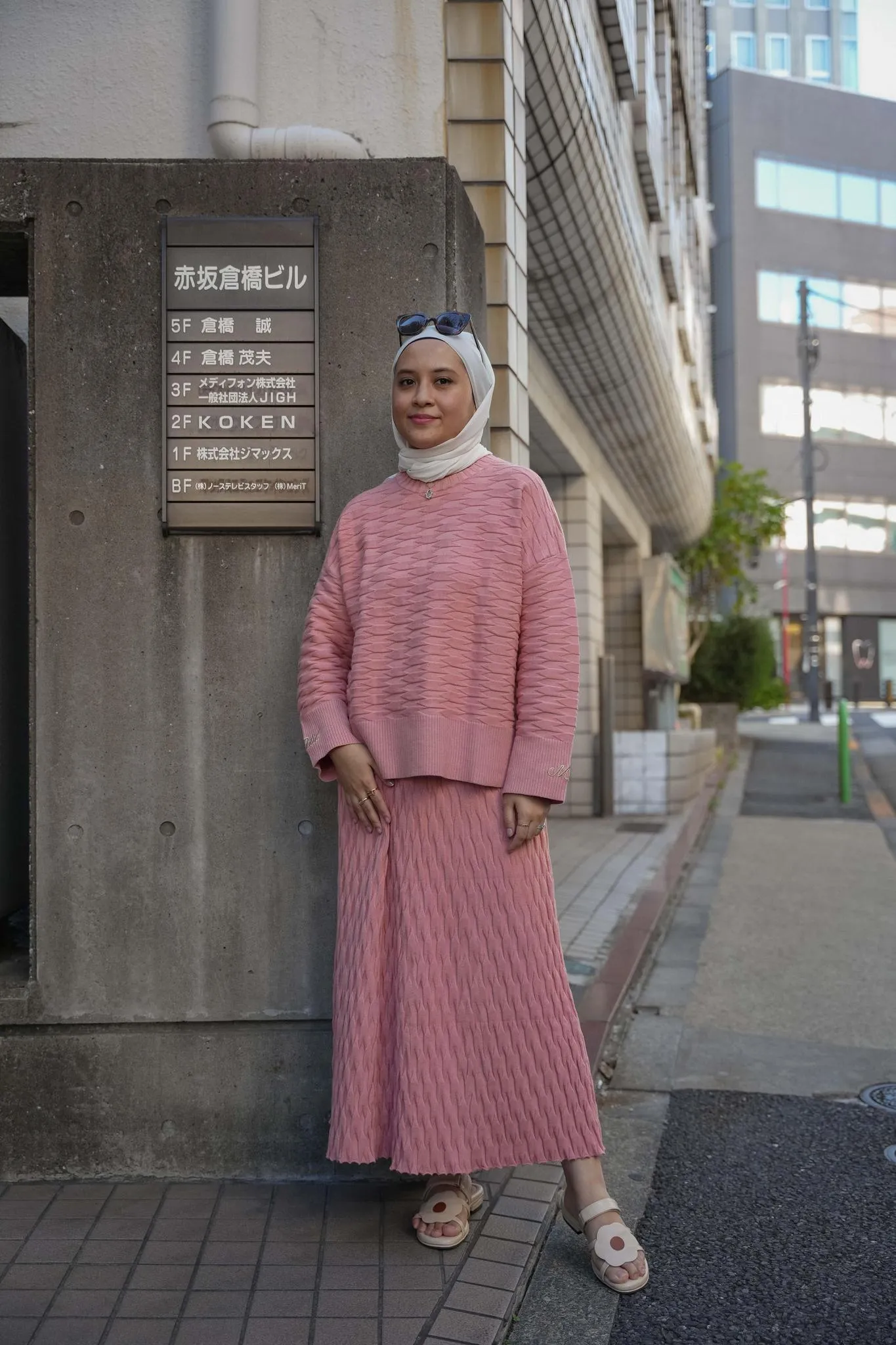 NUVOLA KNIT SKIRT IN SAKURA