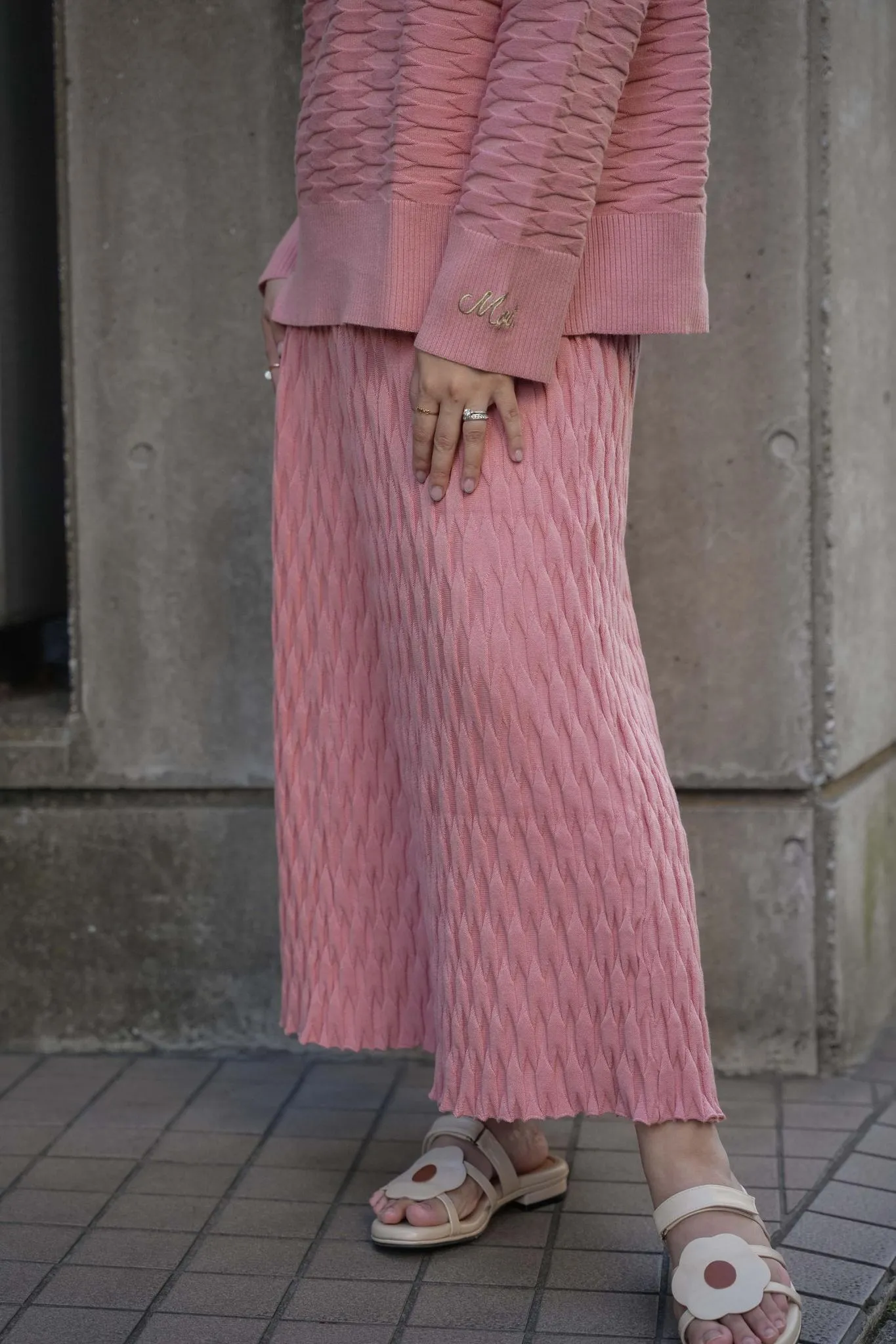 NUVOLA KNIT SKIRT IN SAKURA