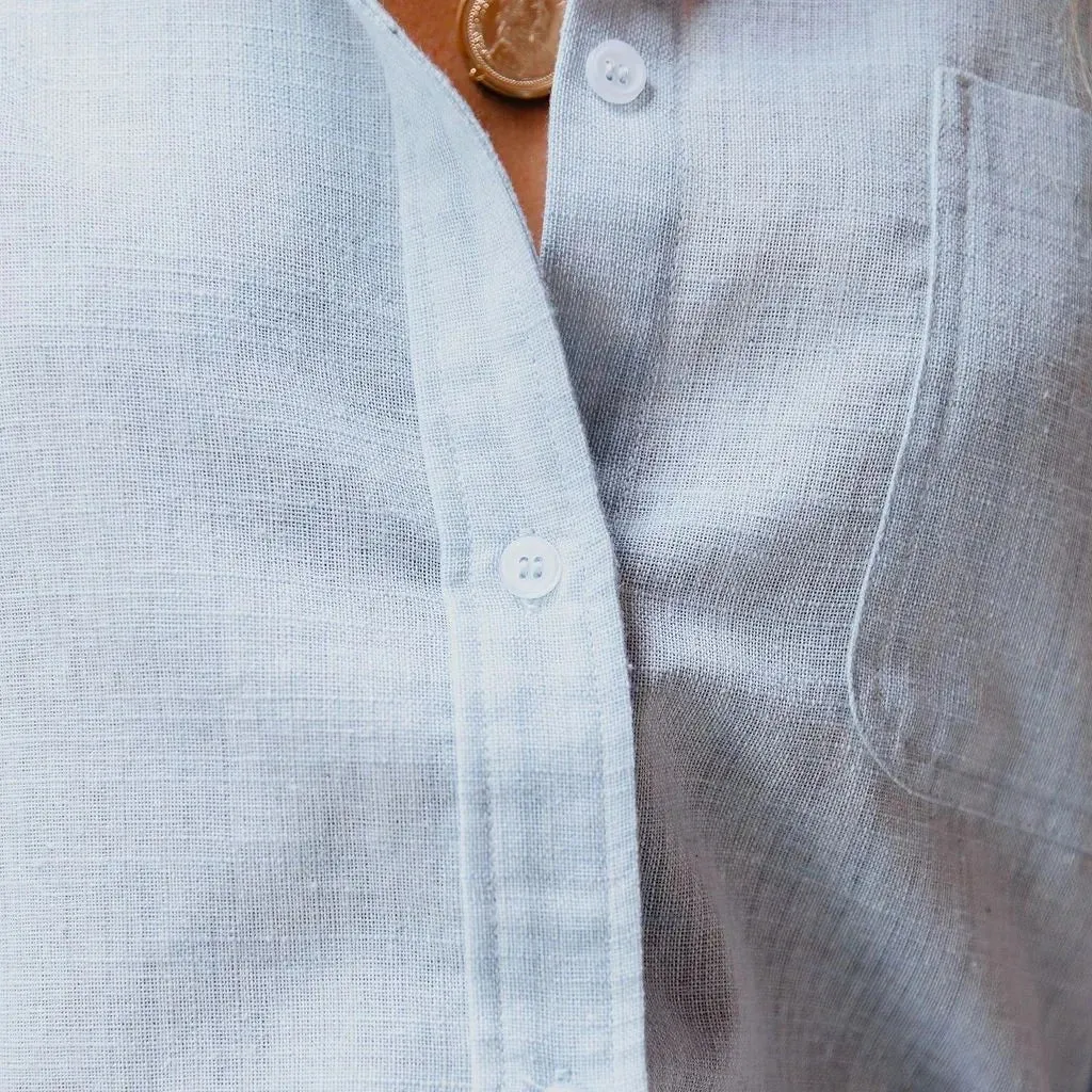 Obsidian Phoenix Casual Cotton Linen Shirt