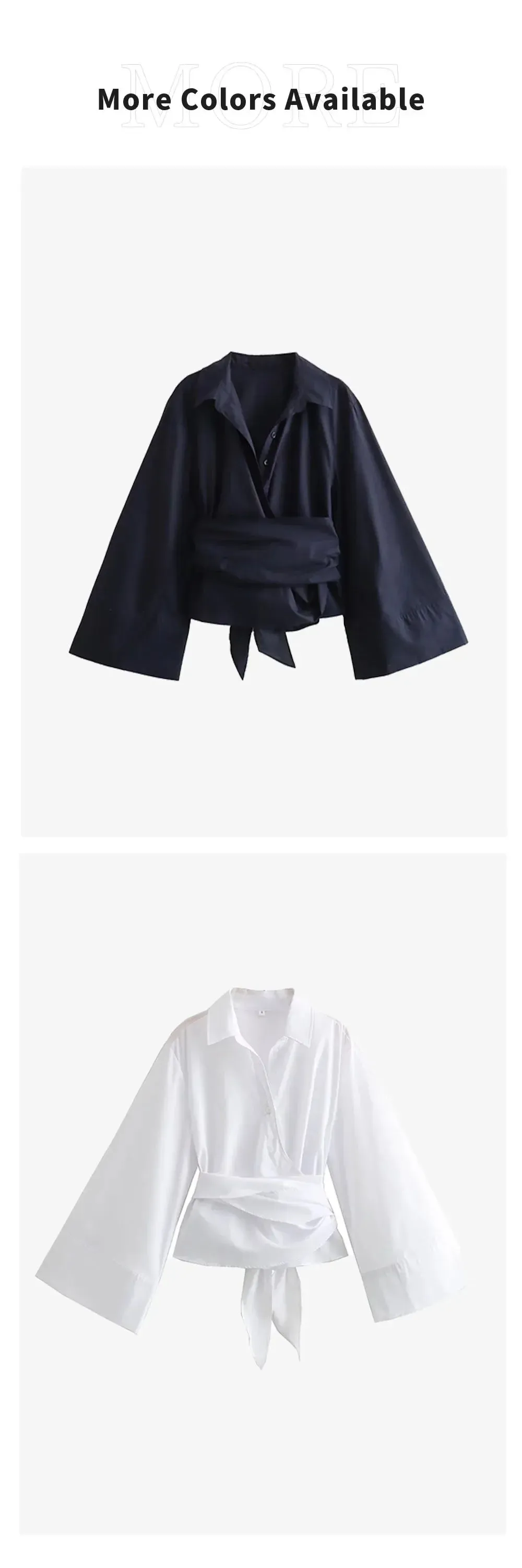 Obsidian Phoenix Double-Breasted Poplin Shirt - Polo Neck with Bow Tie