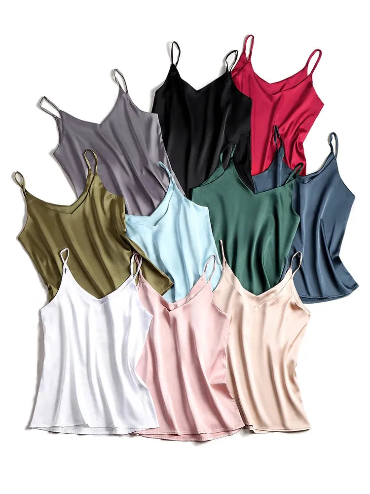 Obsidian Phoenix Satin Spaghetti Strap Cami