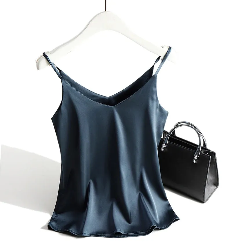 Obsidian Phoenix Satin Spaghetti Strap Cami