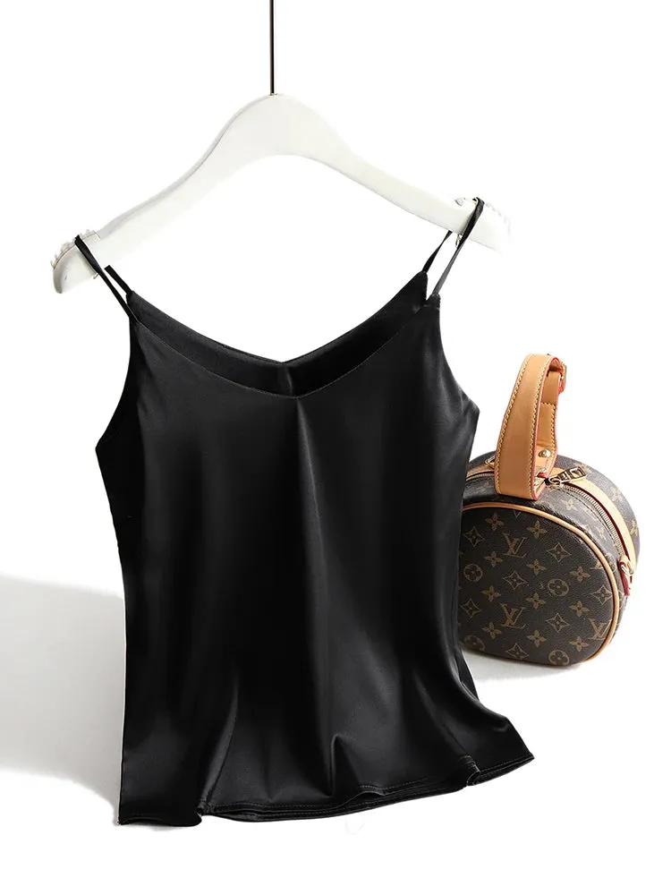 Obsidian Phoenix Satin Spaghetti Strap Cami