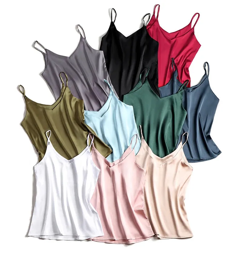 Obsidian Phoenix Satin Spaghetti Strap Cami