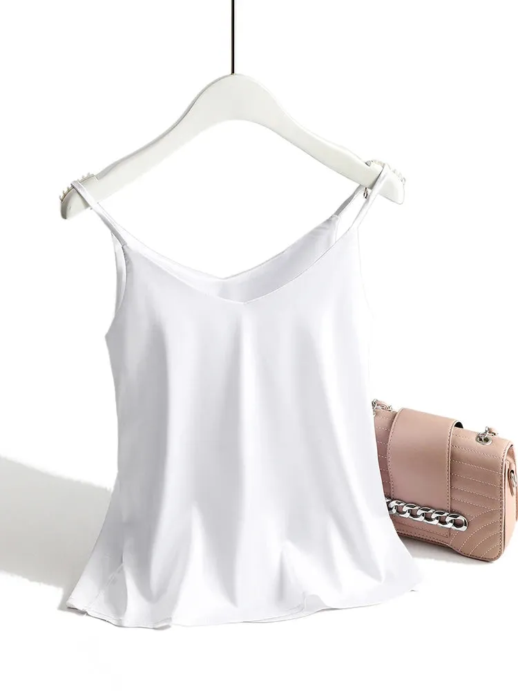 Obsidian Phoenix Satin Spaghetti Strap Cami