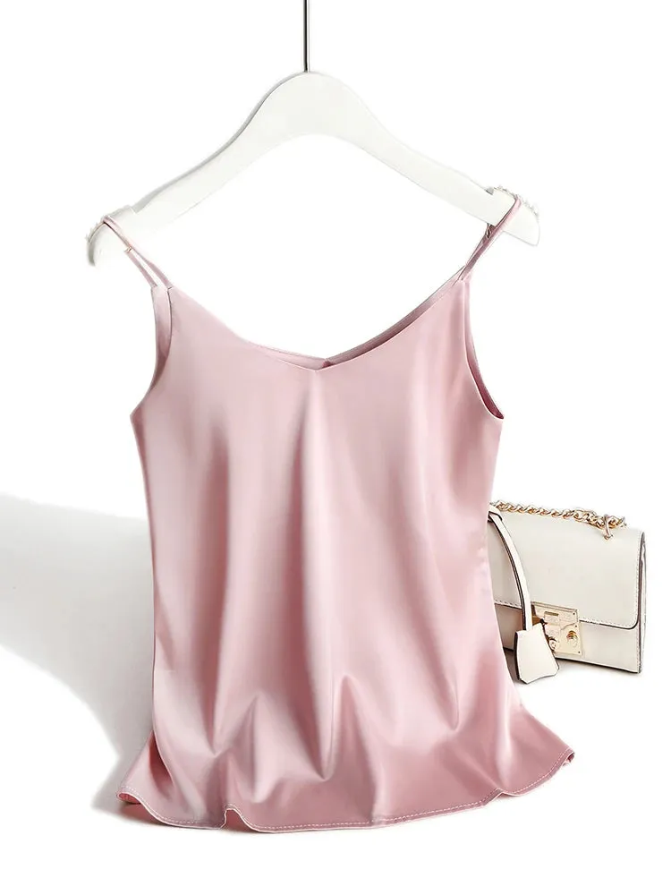 Obsidian Phoenix Satin Spaghetti Strap Cami